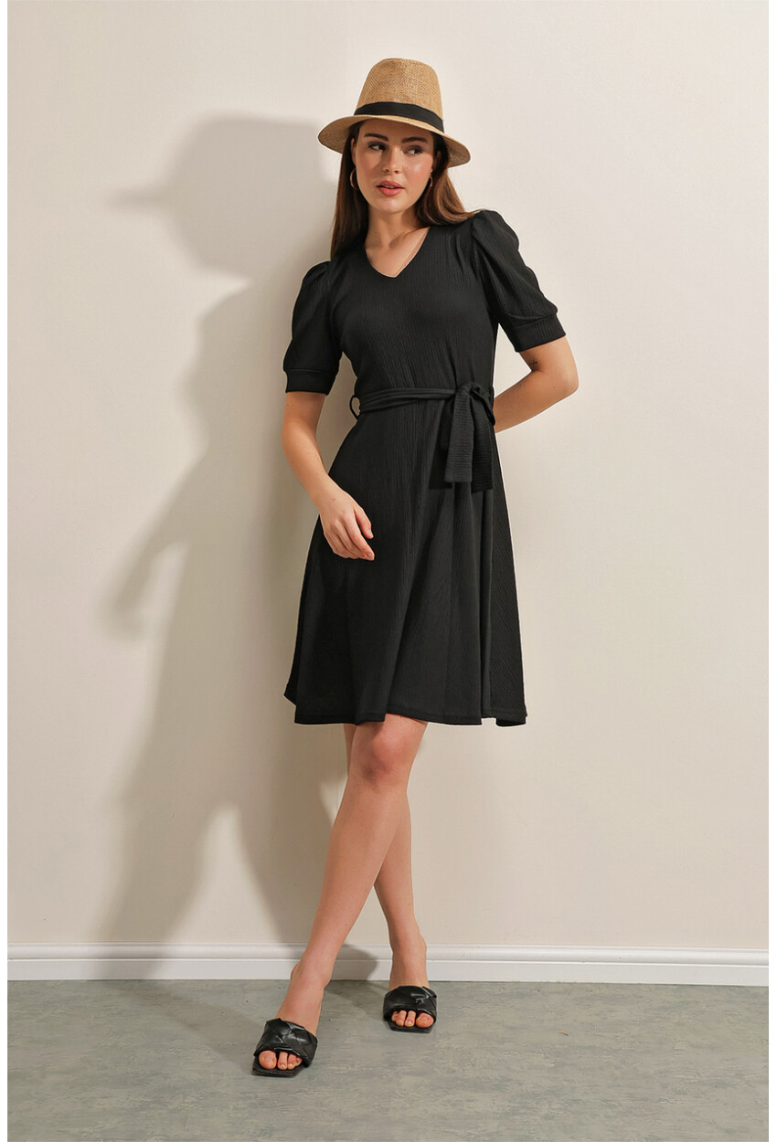 2370 Knit Dress With Belt