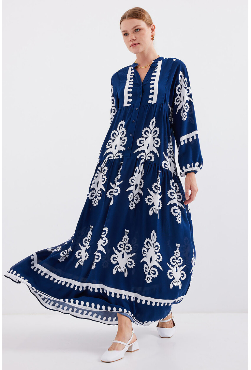 2423 Authentic Patterned Dress