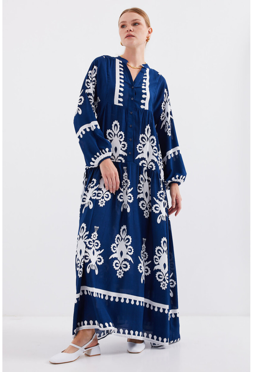 2423 Authentic Patterned Dress