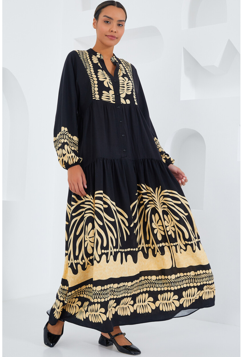 2423 Authentic Patterned Dress