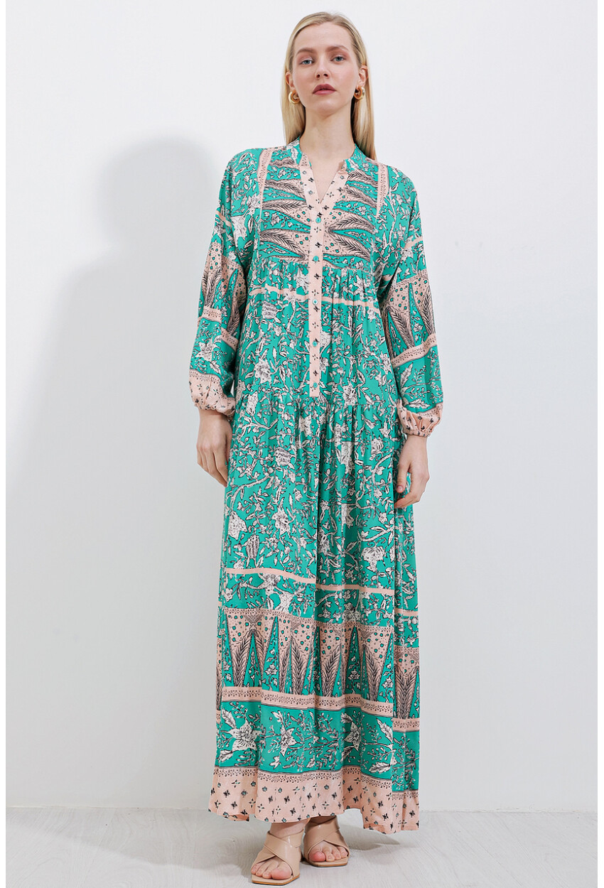 2423 Authentic Patterned Dress