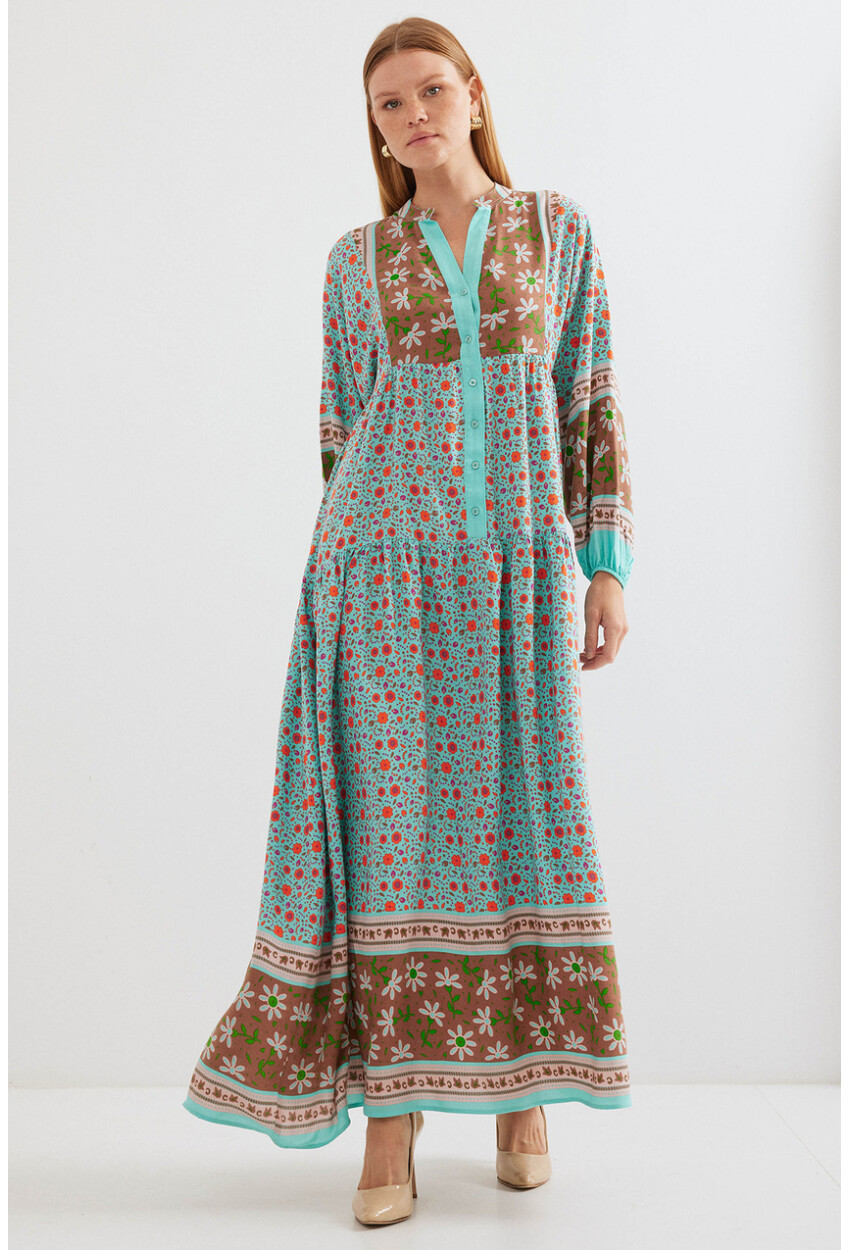 2423 Authentic Patterned Dress