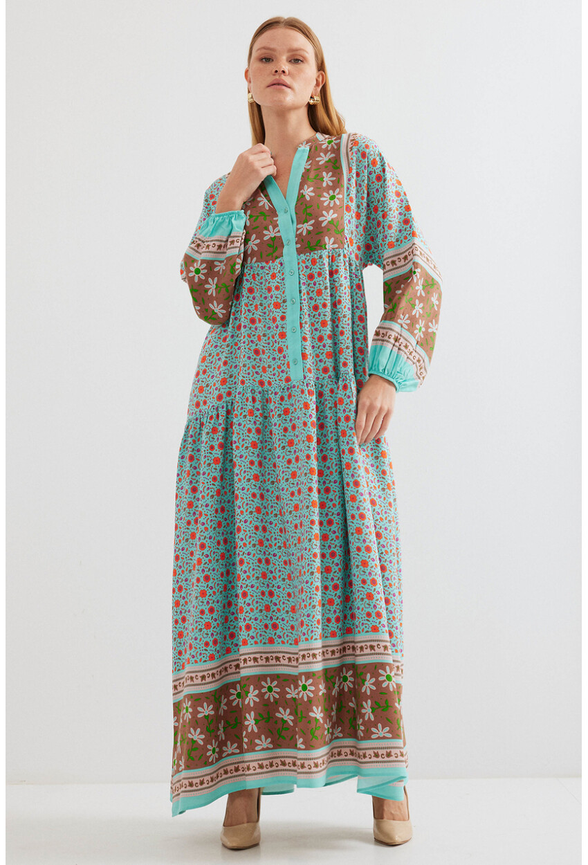 2423 Authentic Patterned Dress