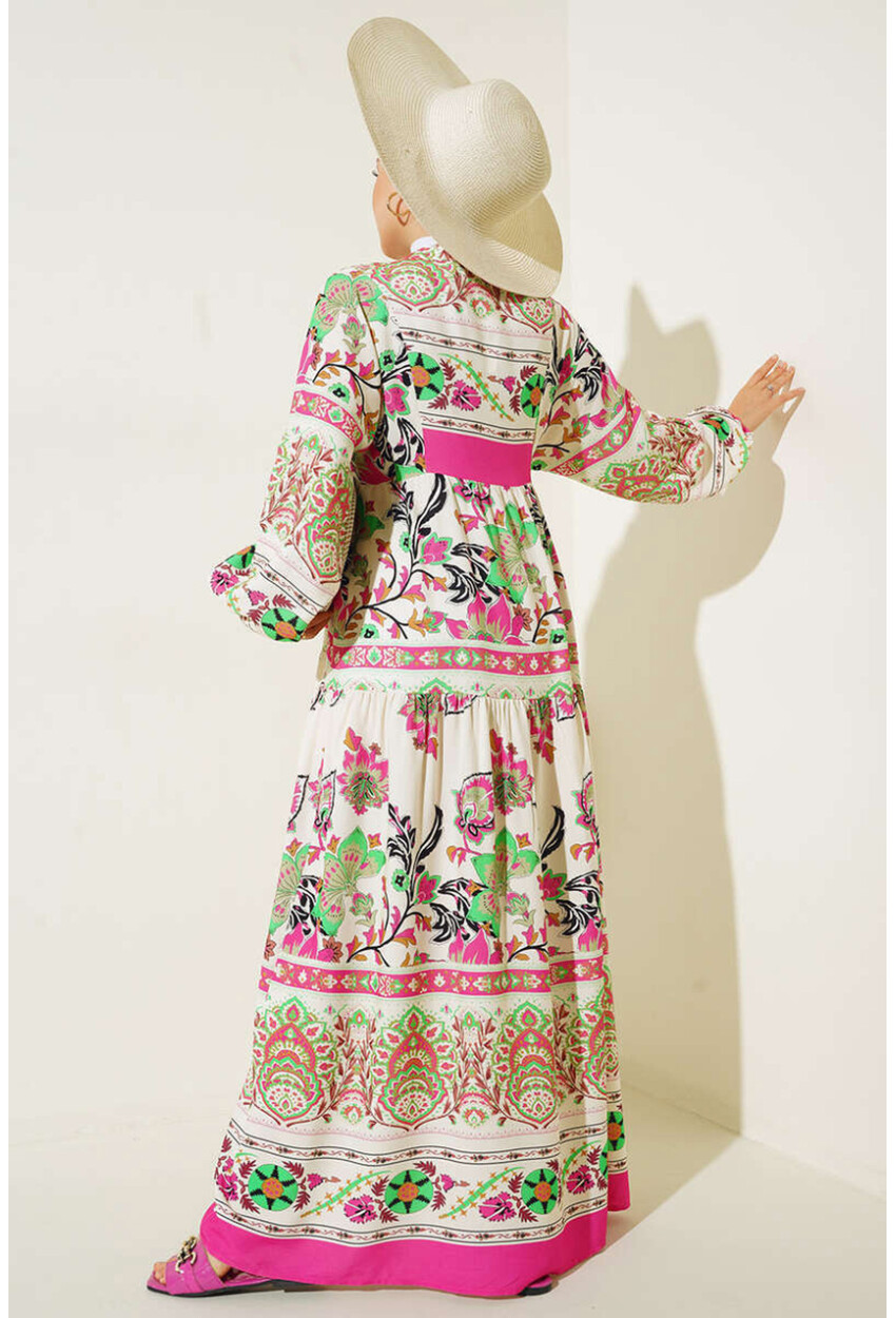 2423 Authentic Patterned Dress