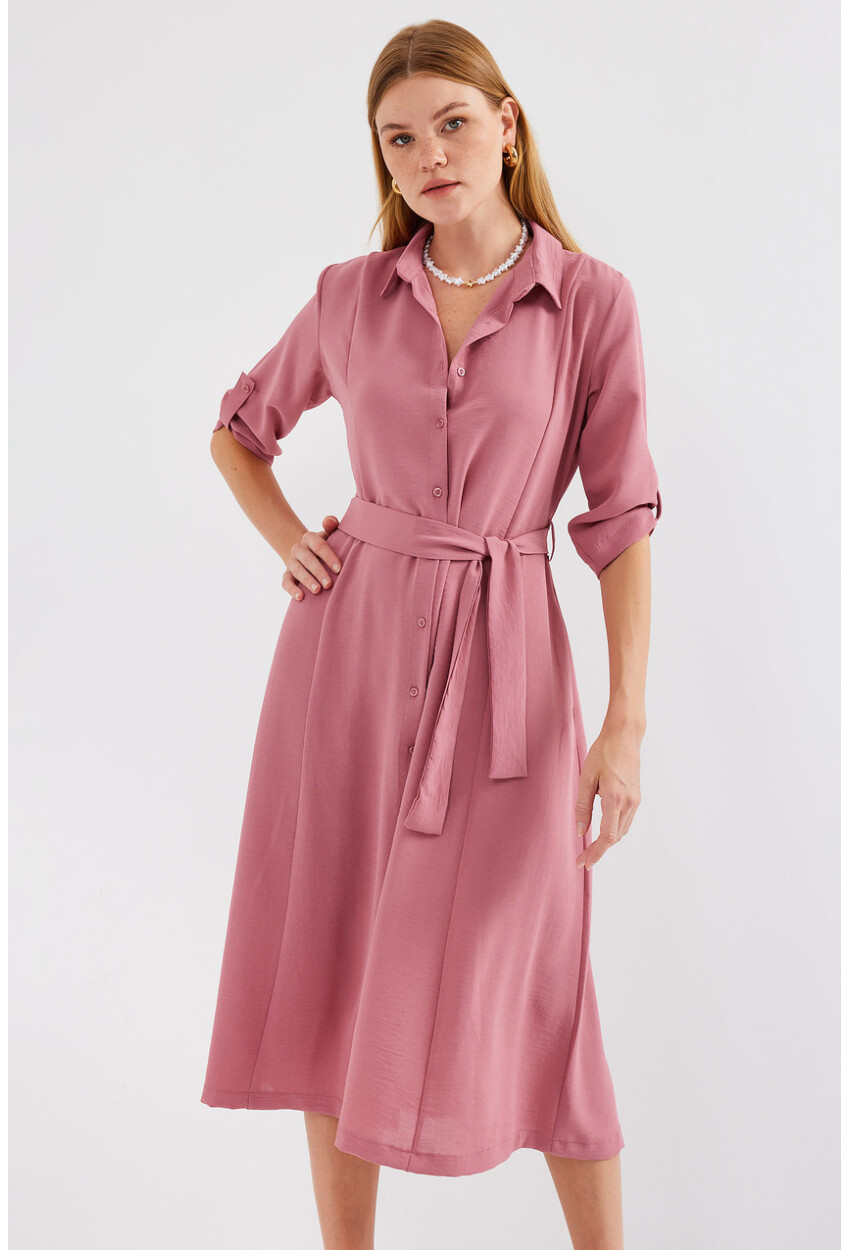 2442 Shirt Dress With Belt