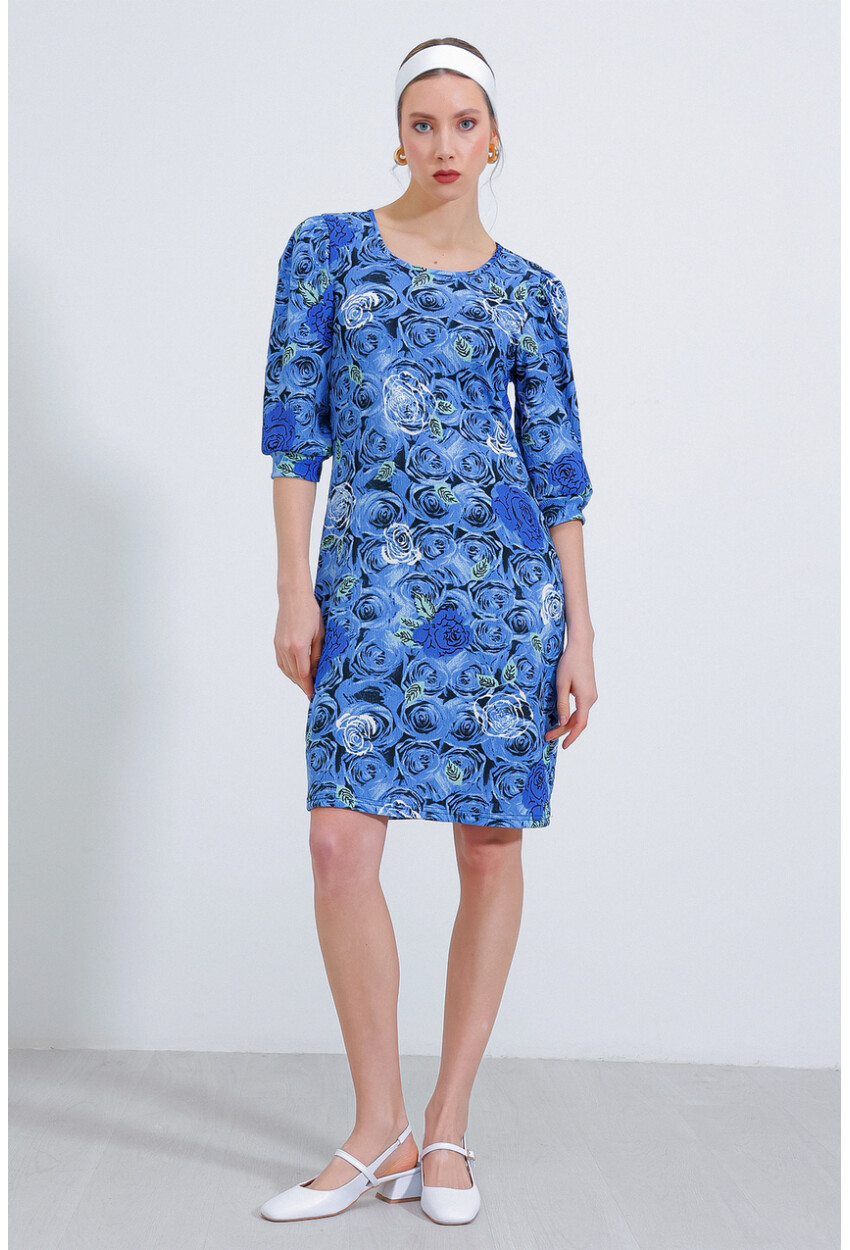 2477 Patterned Knit Dress