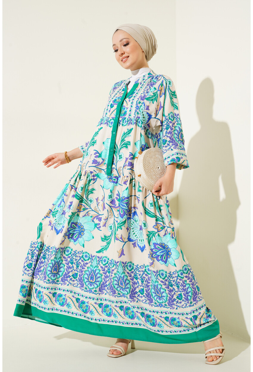 2423 Authentic Patterned Dress