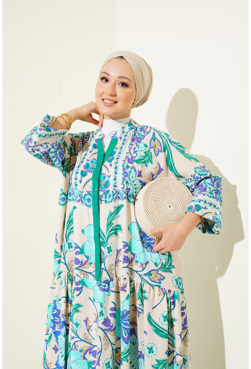 2423 Authentic Patterned Dress