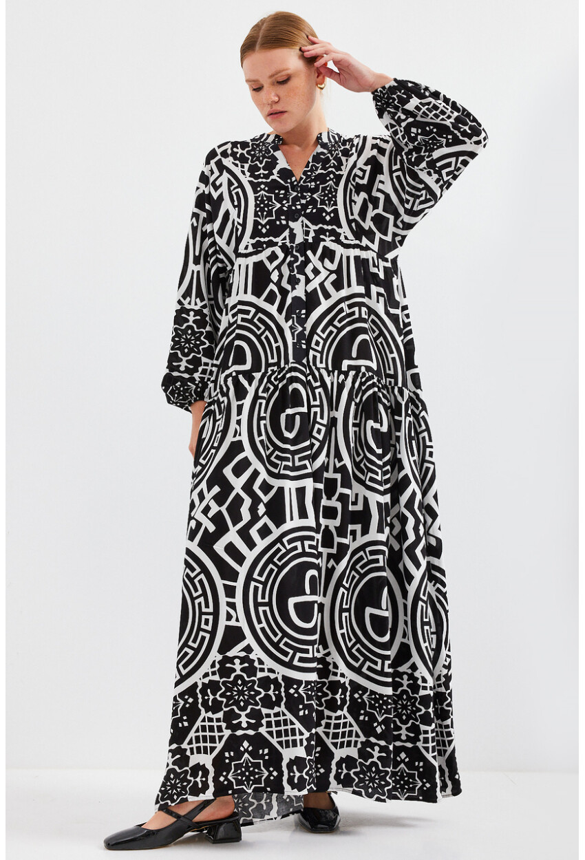 2423 Authentic Patterned Dress