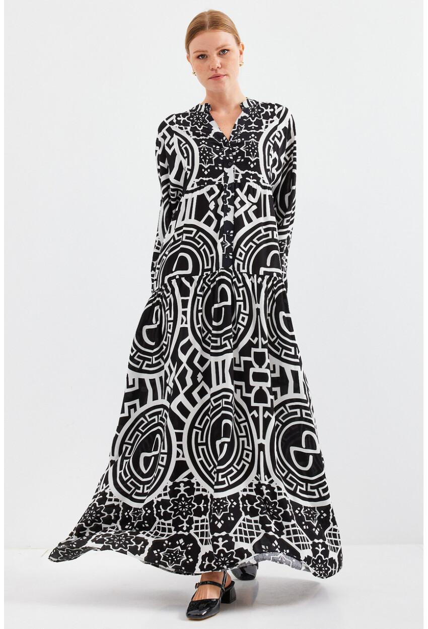 2423 Authentic Patterned Dress