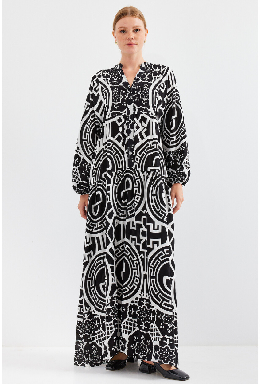 2423 Authentic Patterned Dress