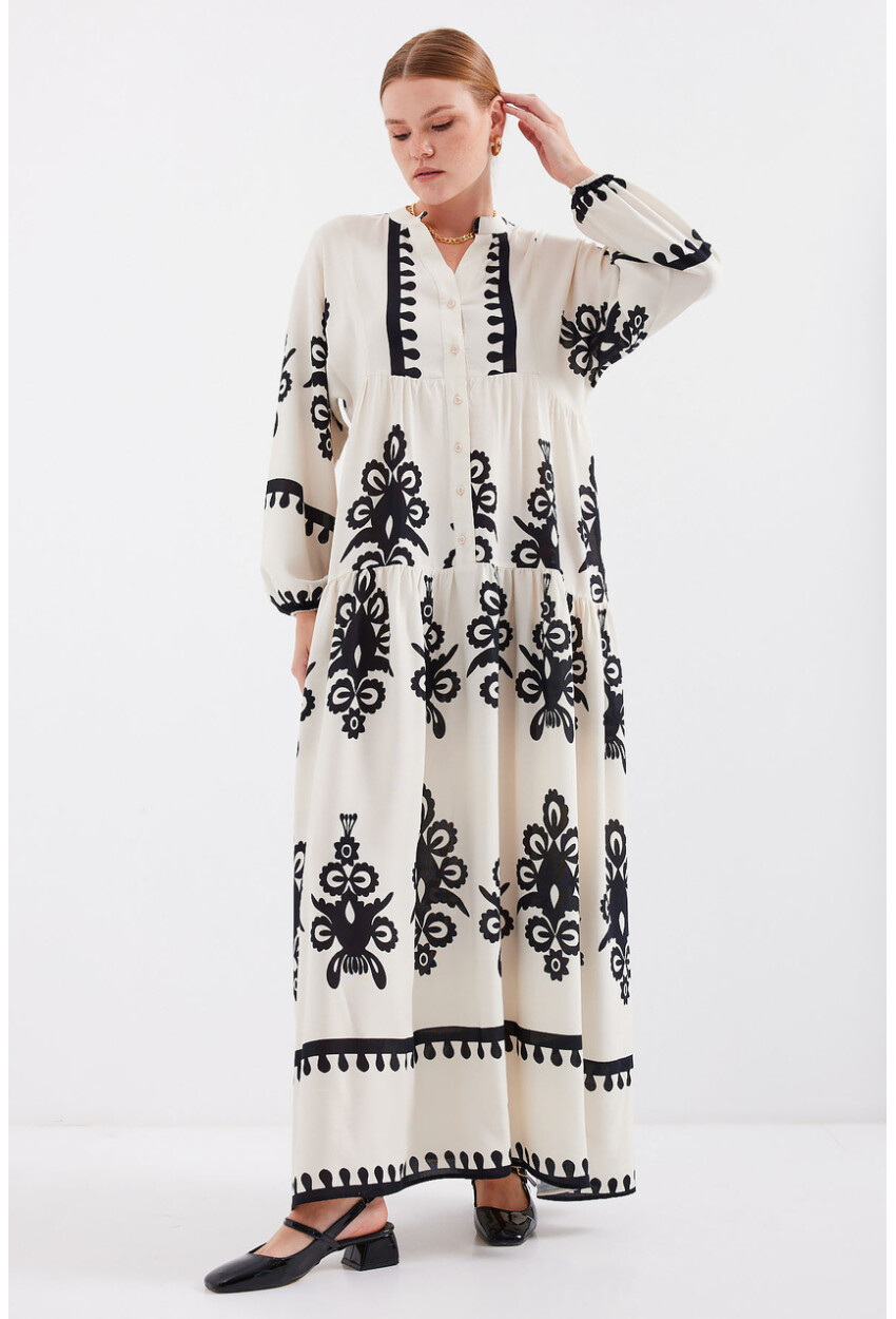 2423 Authentic Patterned Dress