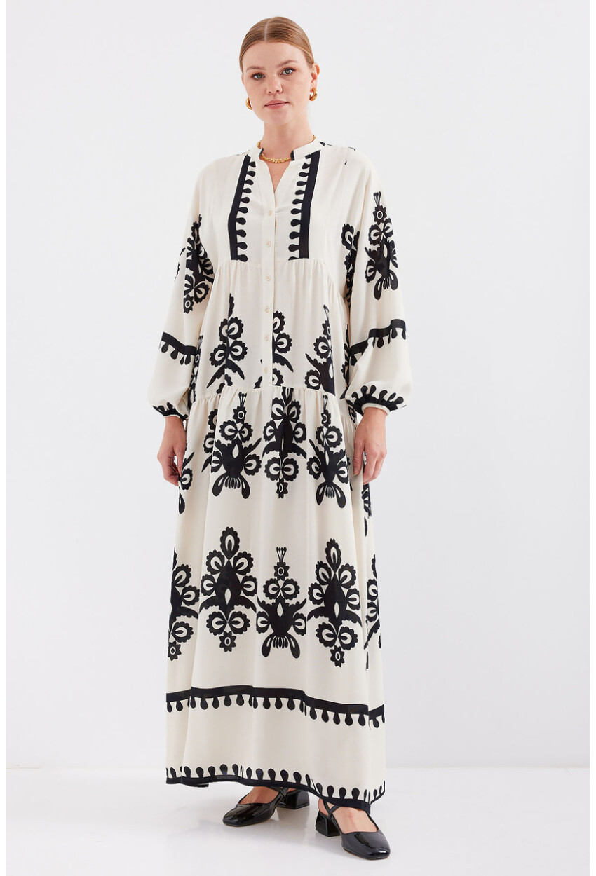 2423 Authentic Patterned Dress