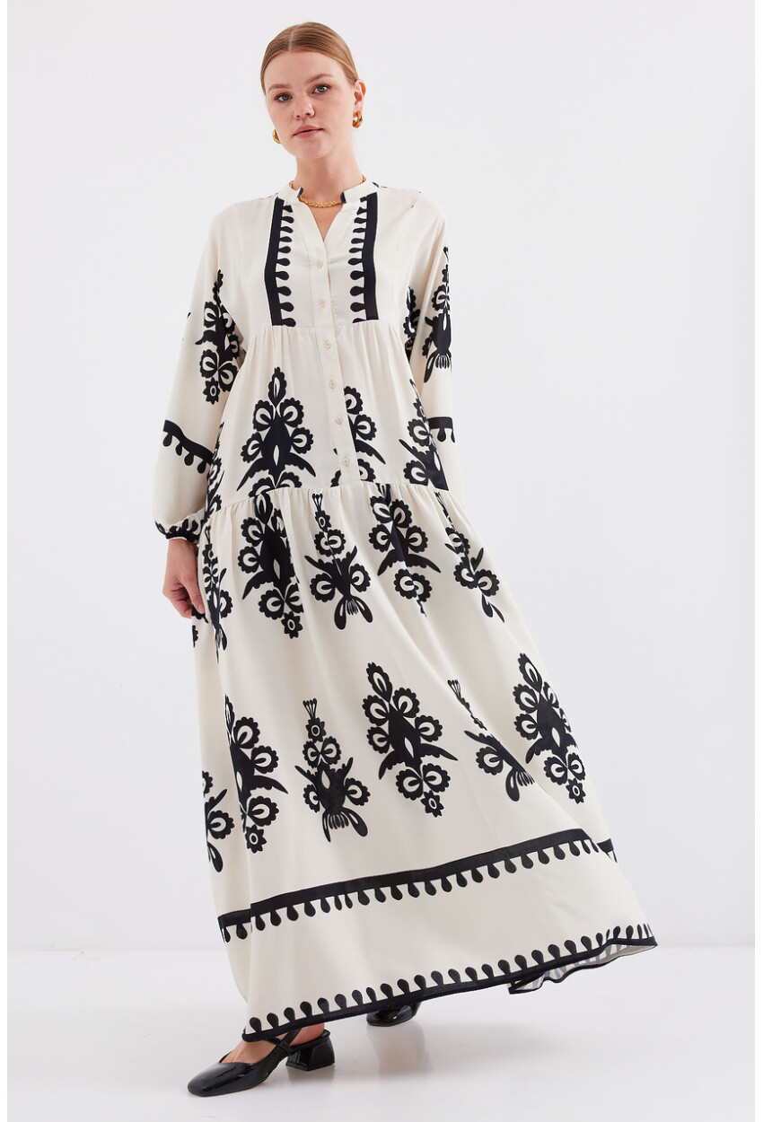 2423 Authentic Patterned Dress