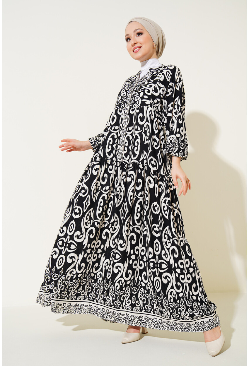 2423 Authentic Patterned Dress