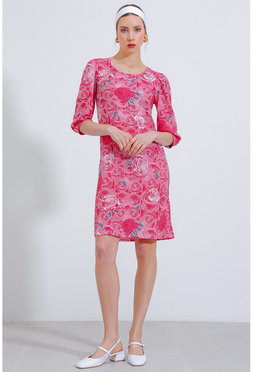 2477 Patterned Knit Dress