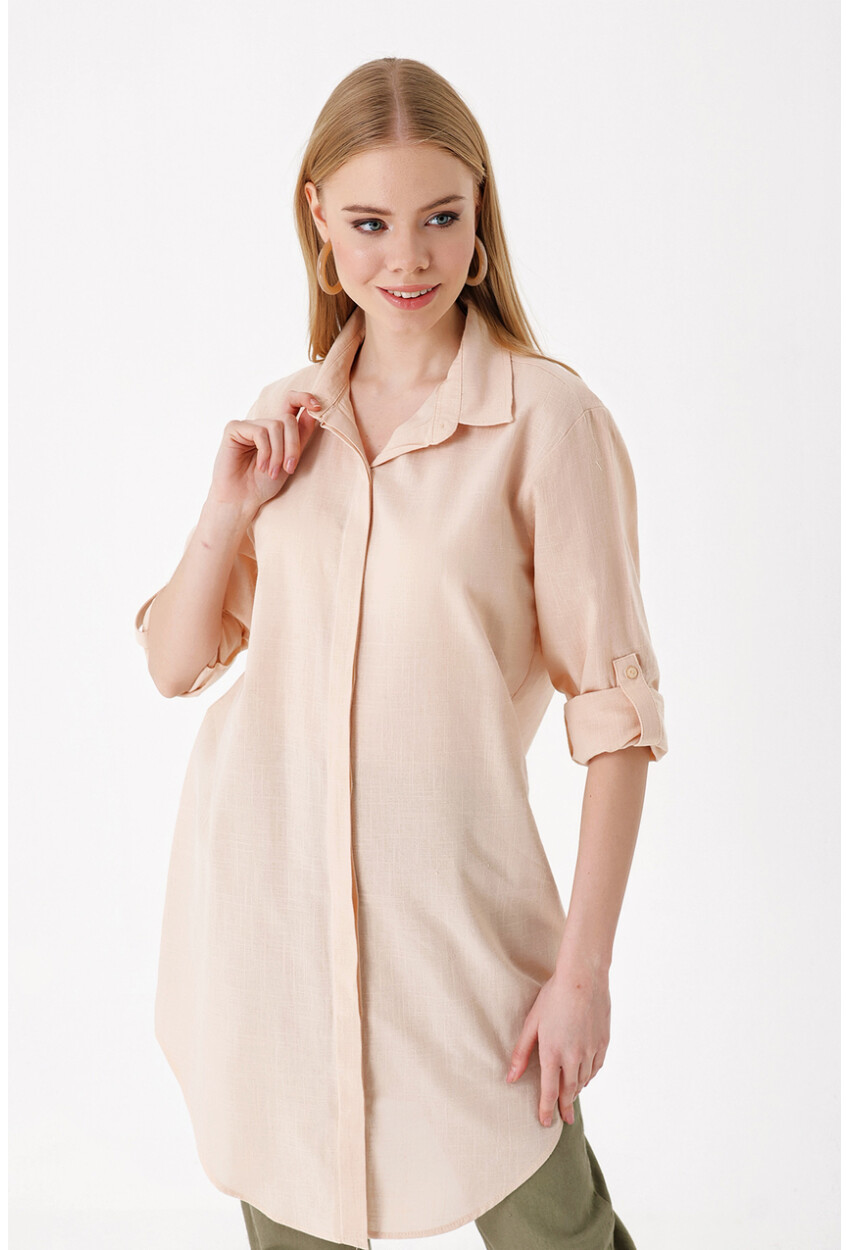 5885 Long Linen Shirt