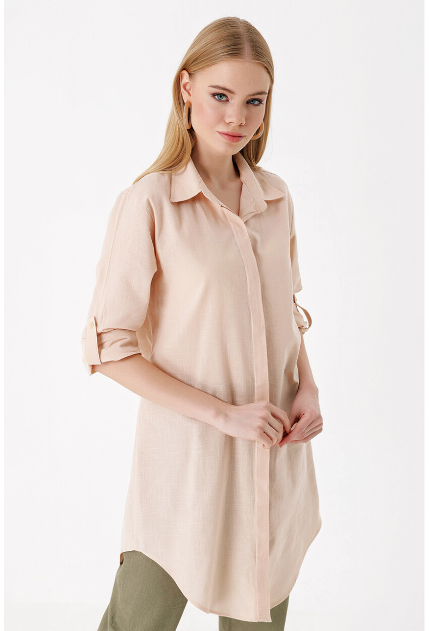 5885 Long Linen Shirt