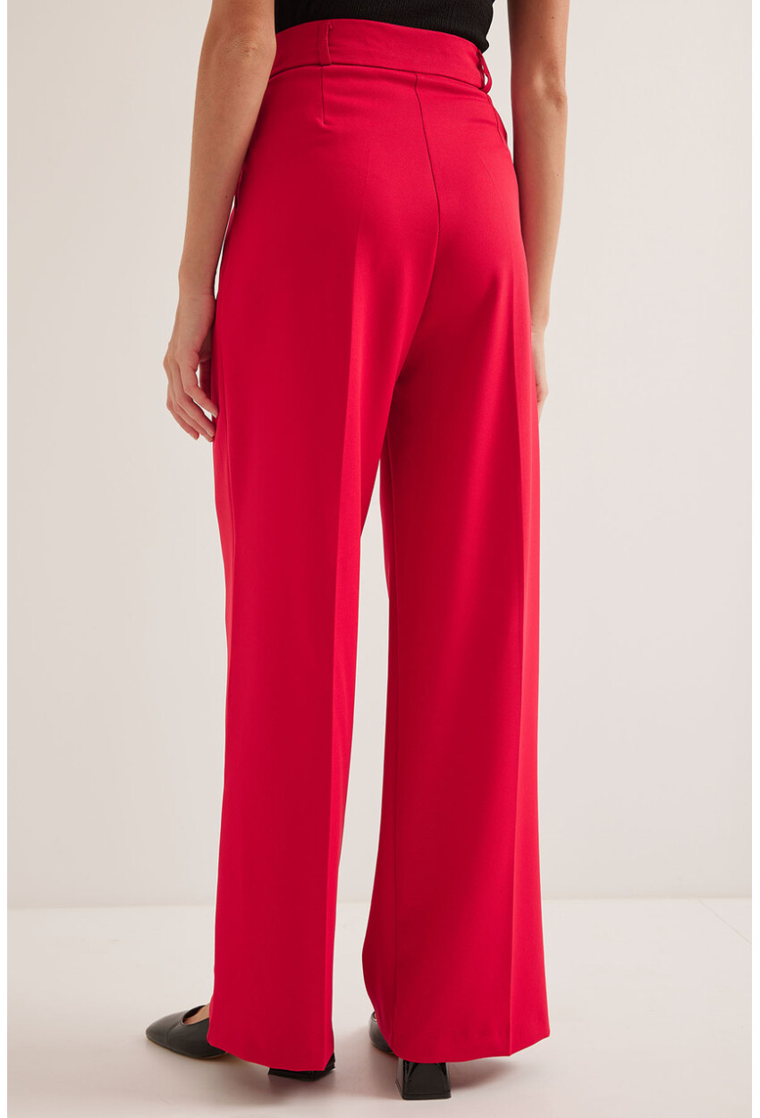 6647 Wide Leg Fabric Pants