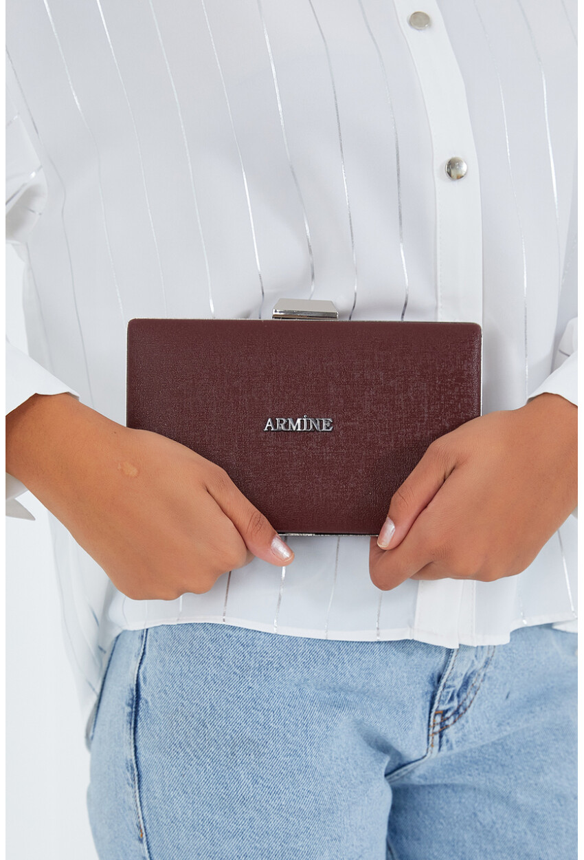 Armine Kadın Parlak Abiye Clutch Çanta 010155