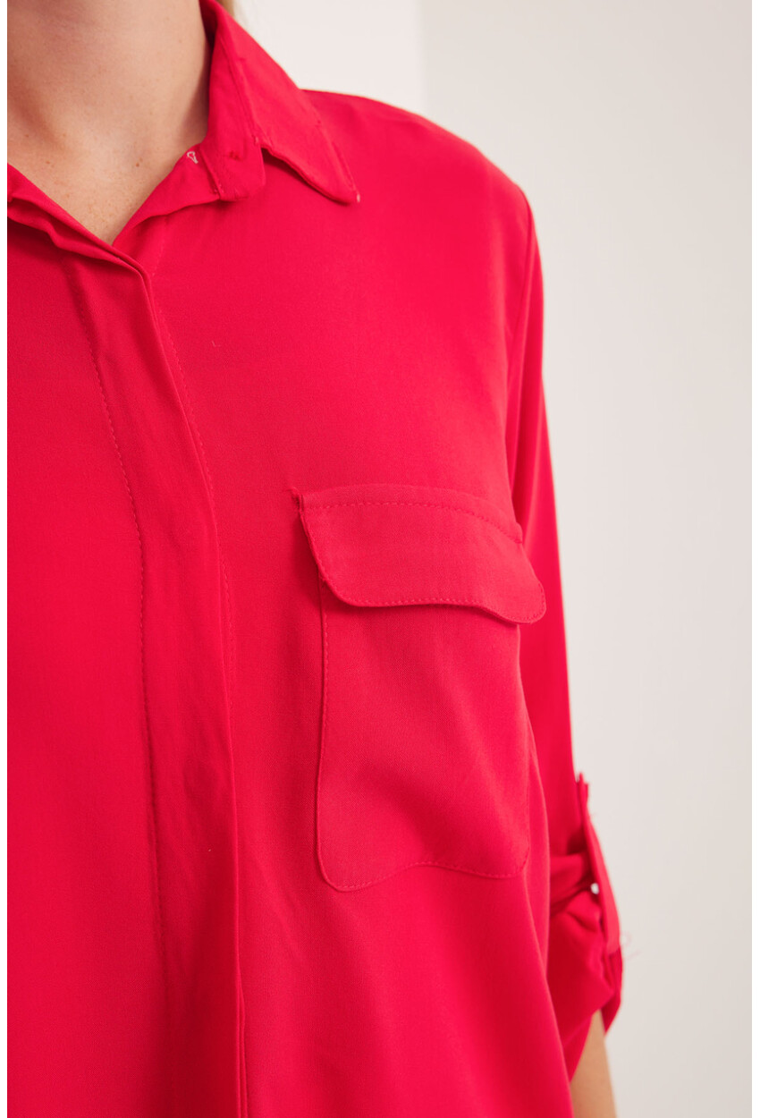 Womens Pocket Detailed Shirt 20234