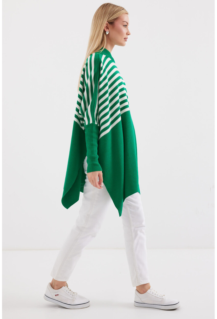 15783 Split Poncho Sweater