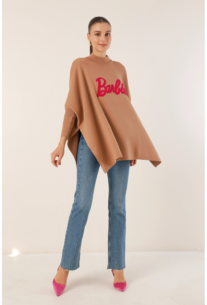 15783 Split Poncho Sweater