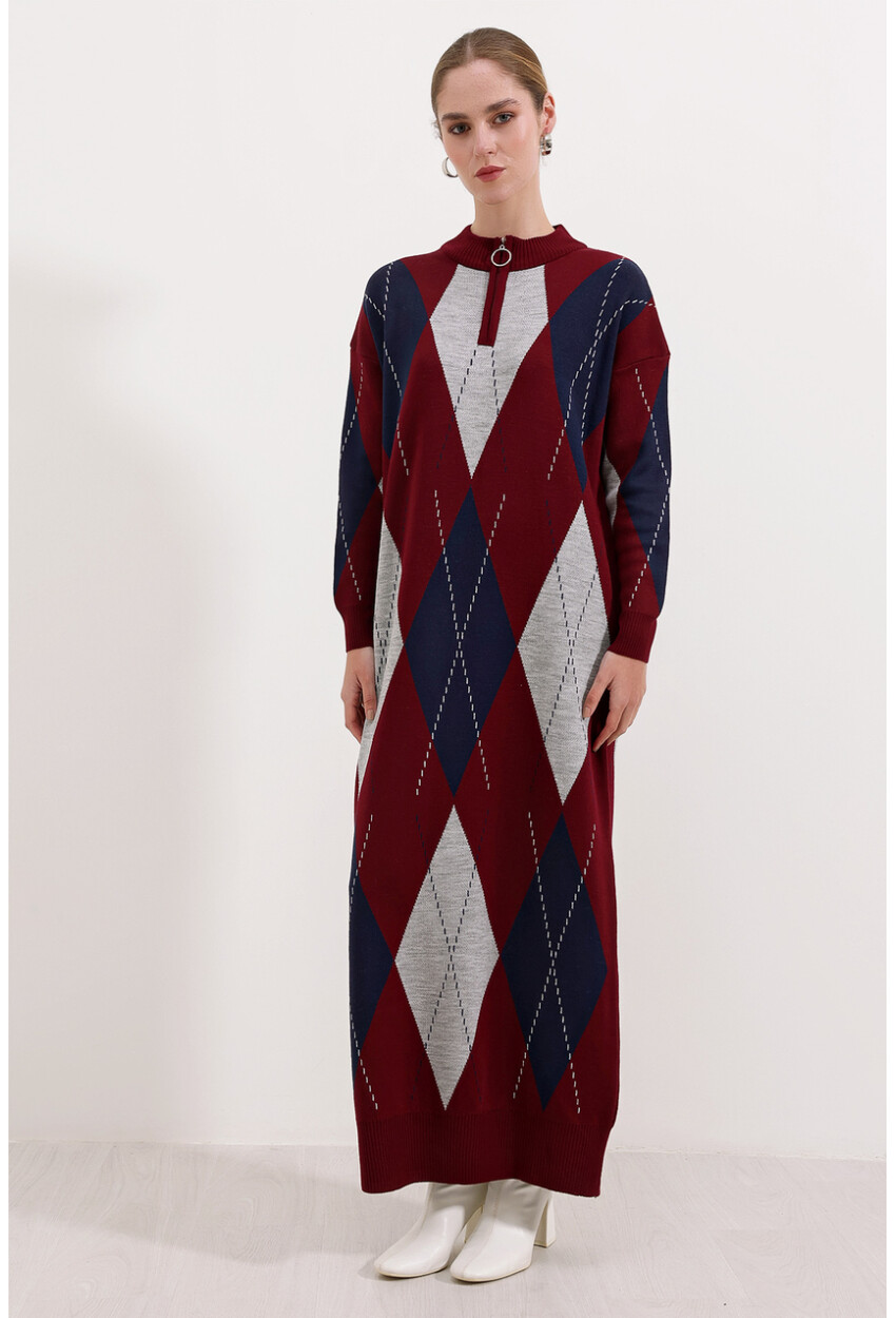 15839 Full-Length Knit Dress