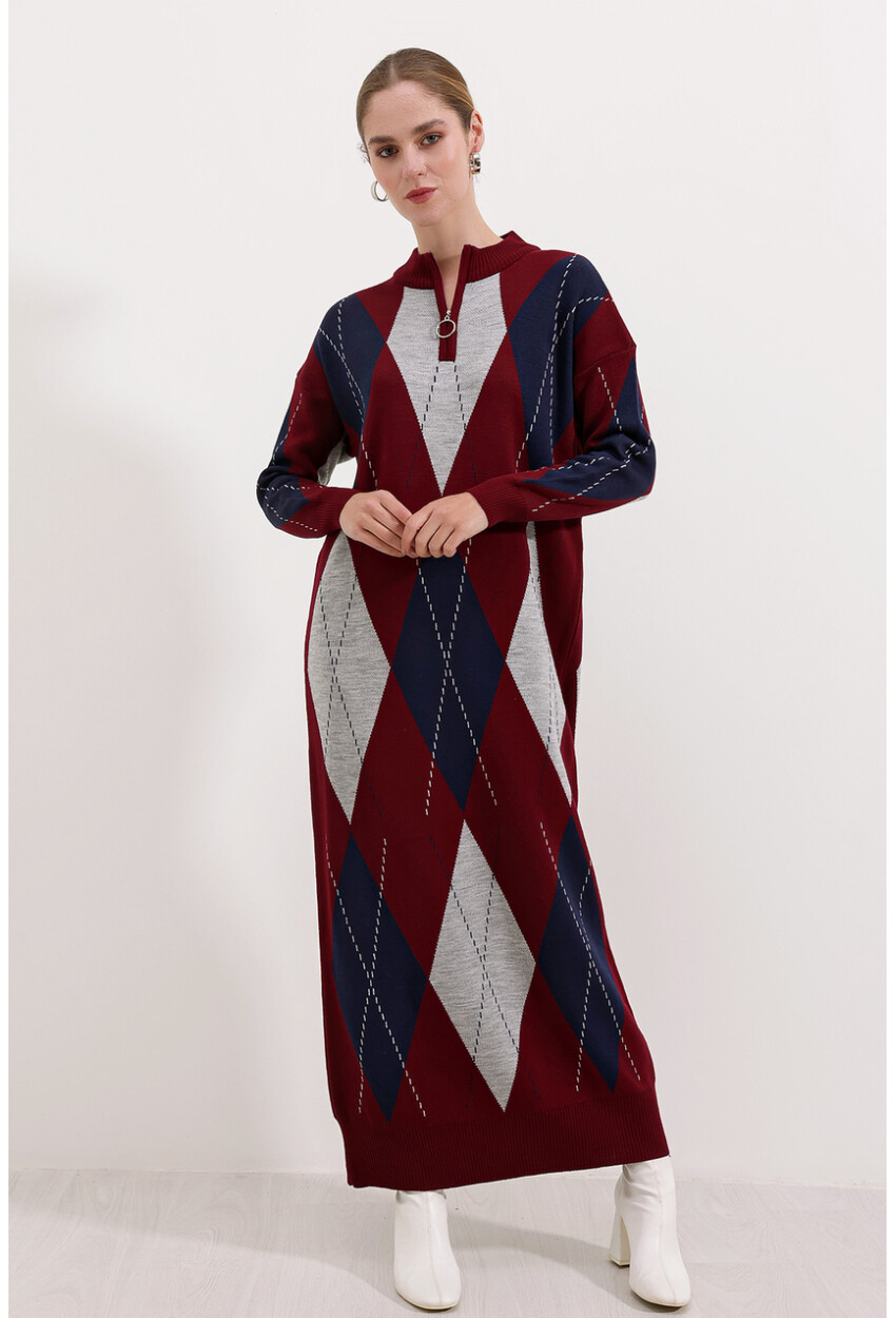 15839 Full-Length Knit Dress