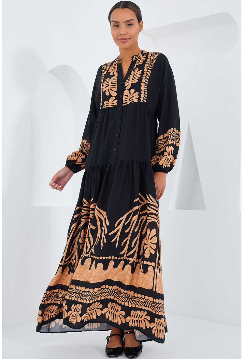 2423 Authentic Patterned Dress