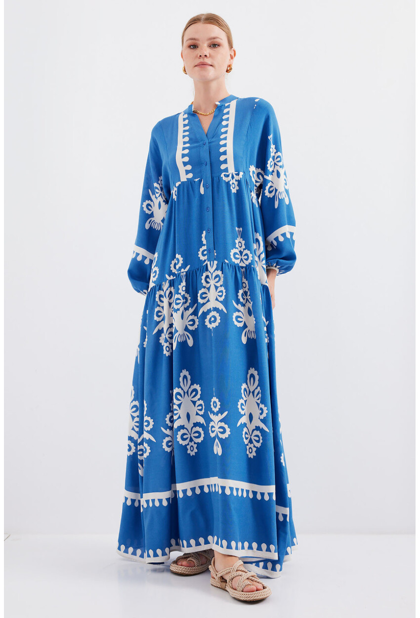 2423 Authentic Patterned Dress