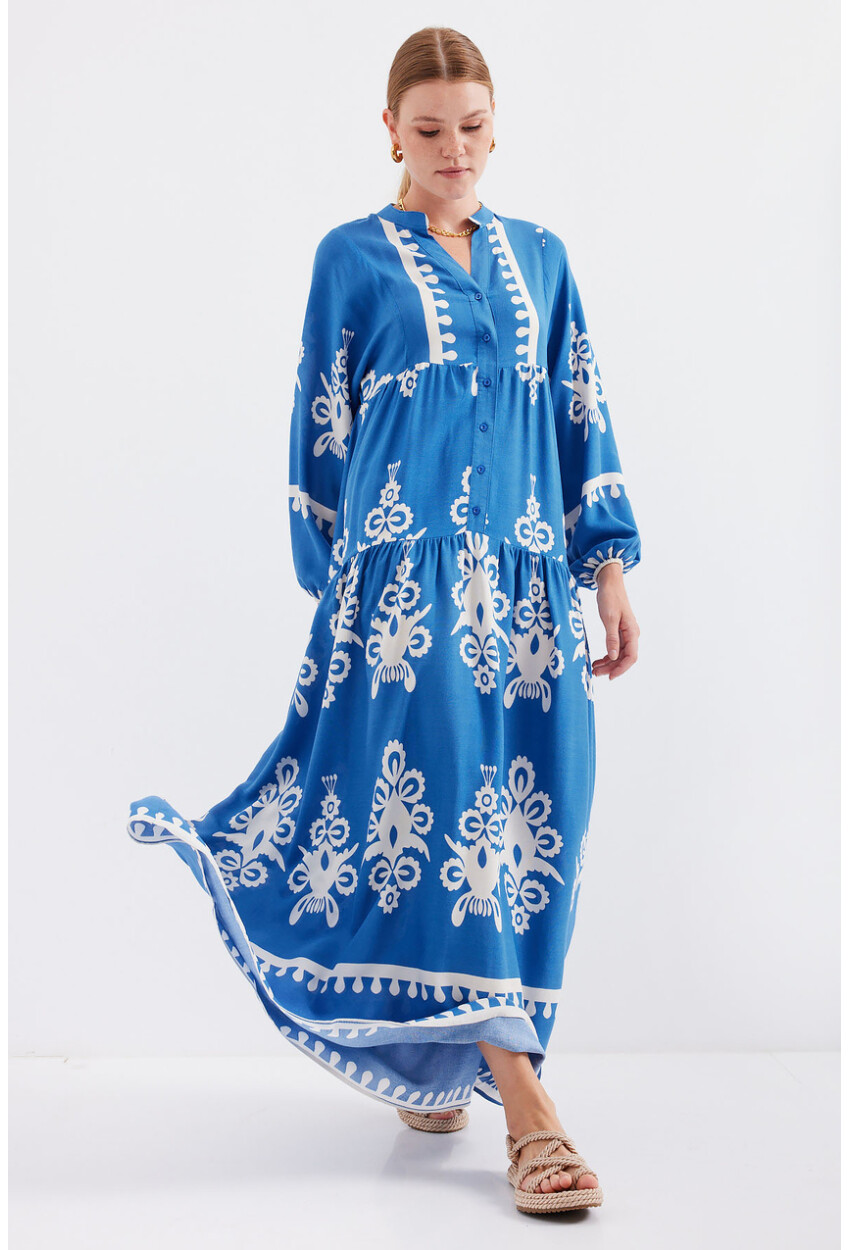 2423 Authentic Patterned Dress