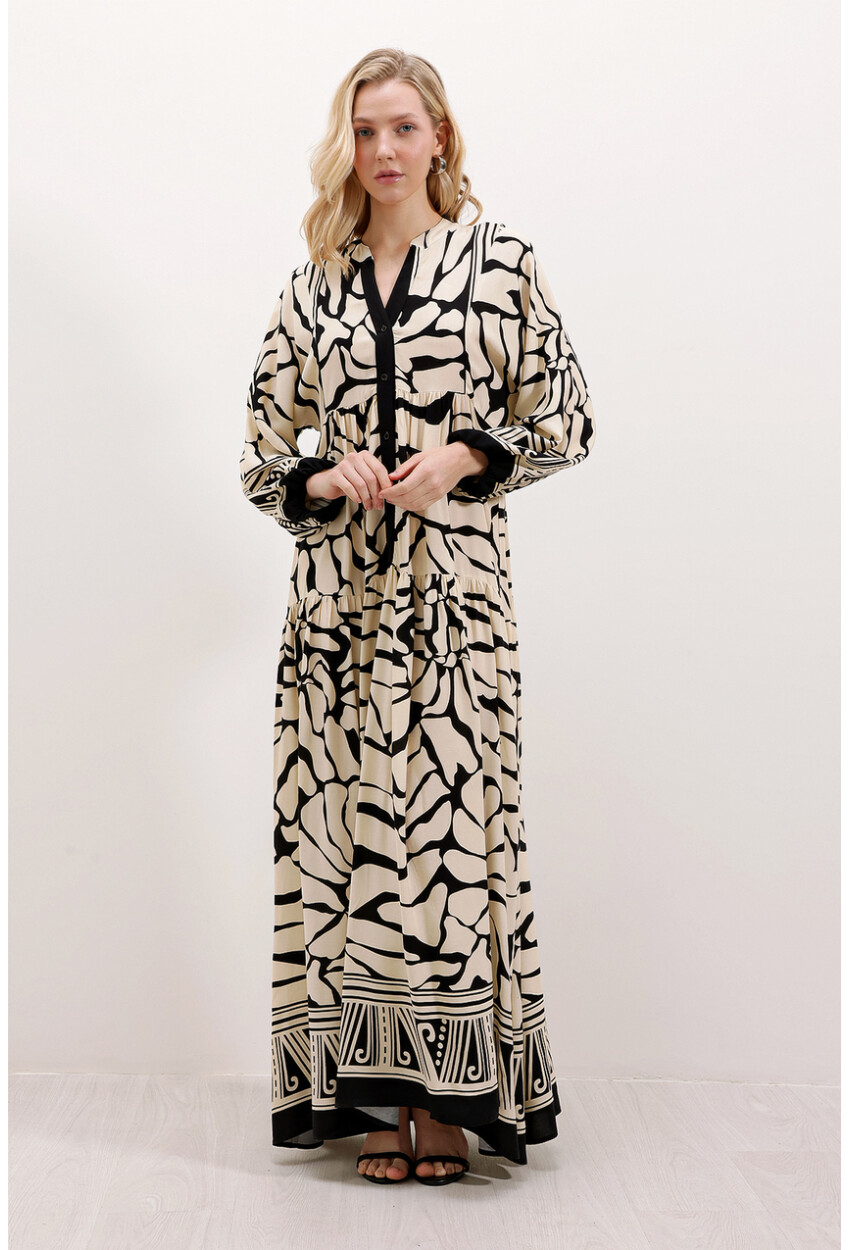 2423 Authentic Patterned Dress