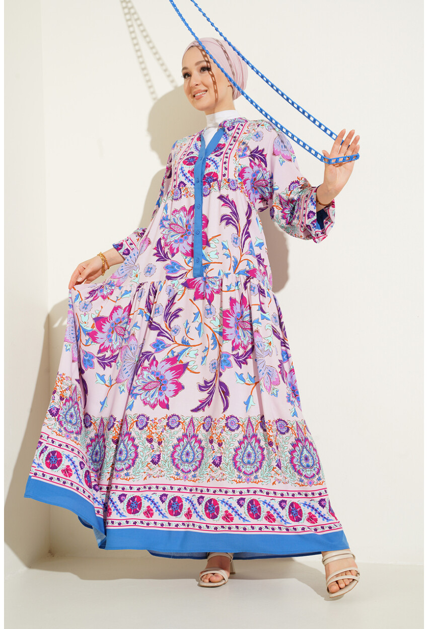 2423 Authentic Patterned Dress