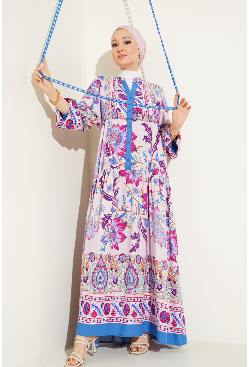 2423 Authentic Patterned Dress