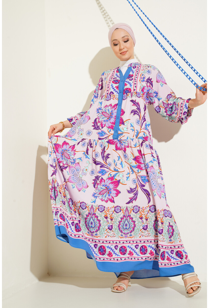 2423 Authentic Patterned Dress