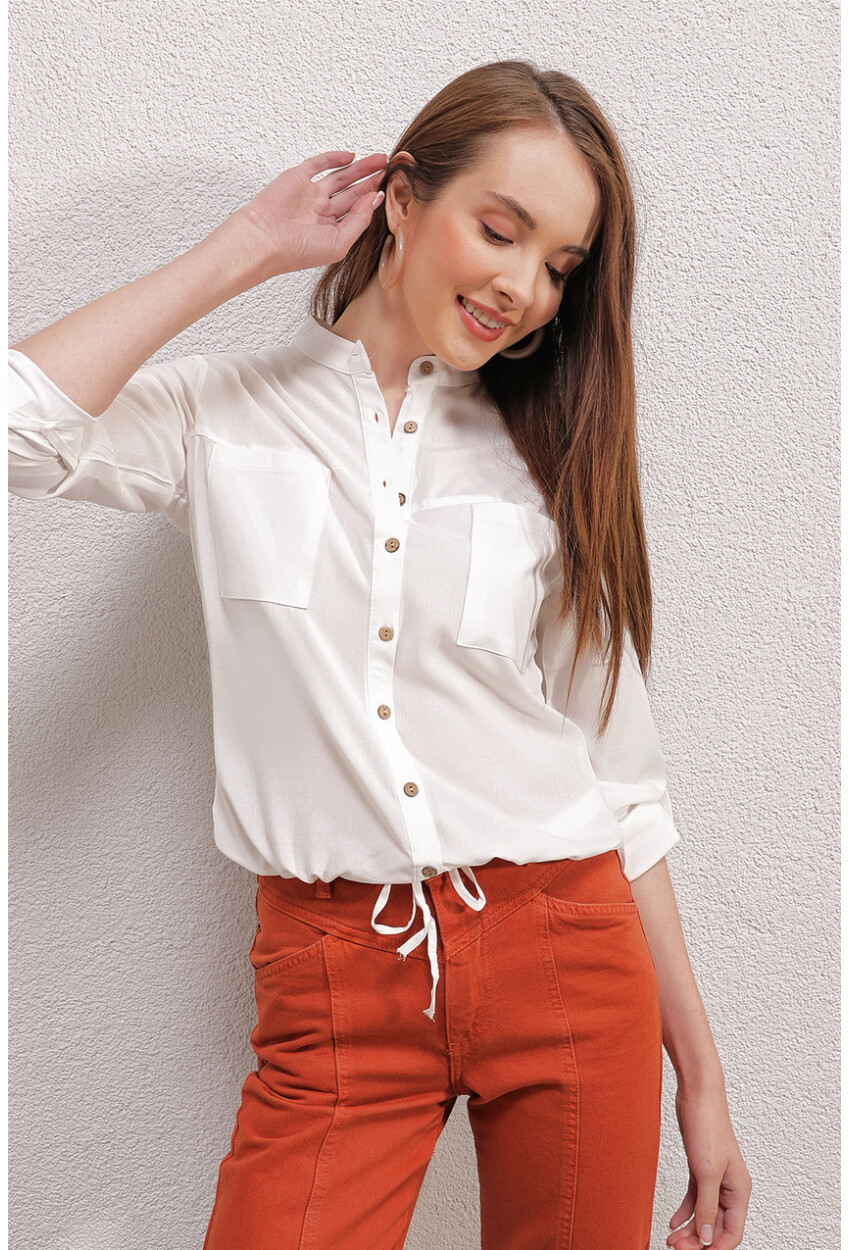 3619 Tie-Front Shirt