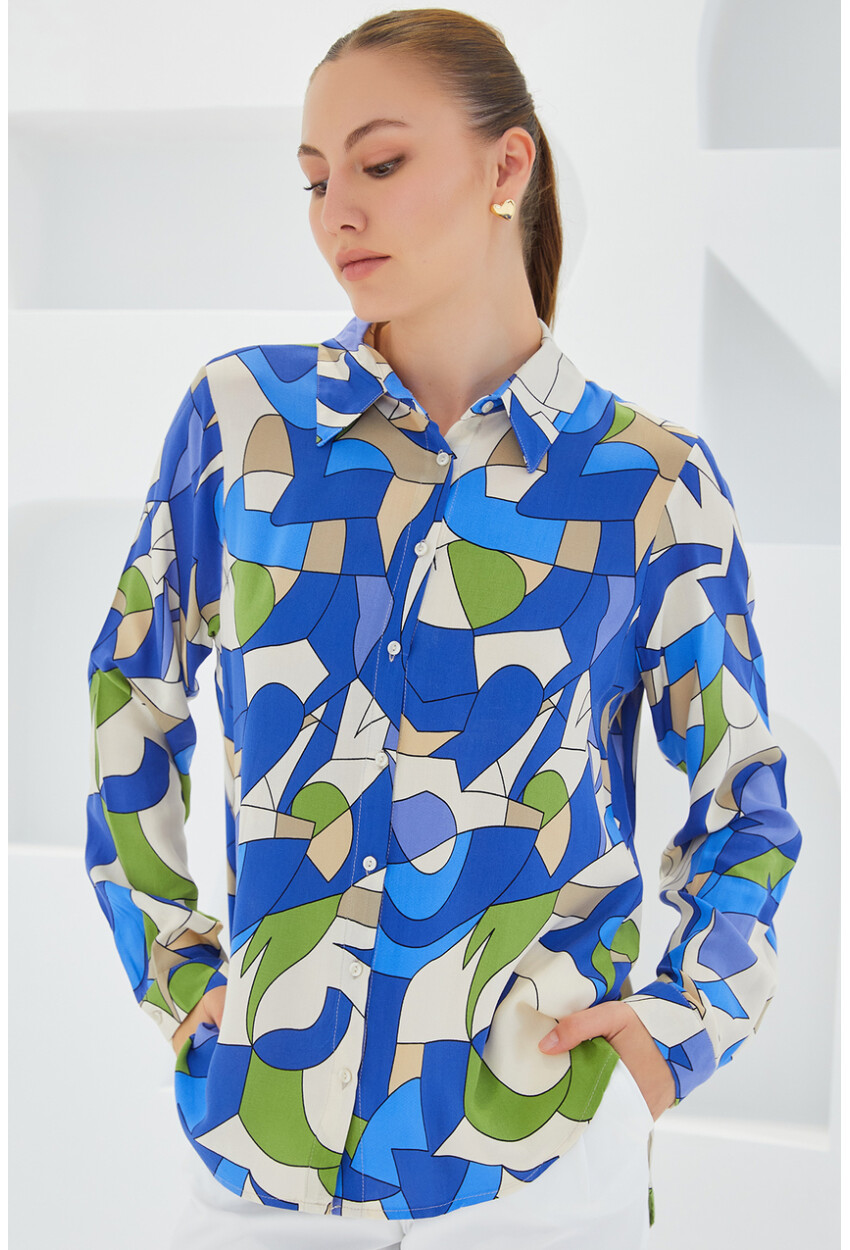 3721 Graphic Patterned Shirt