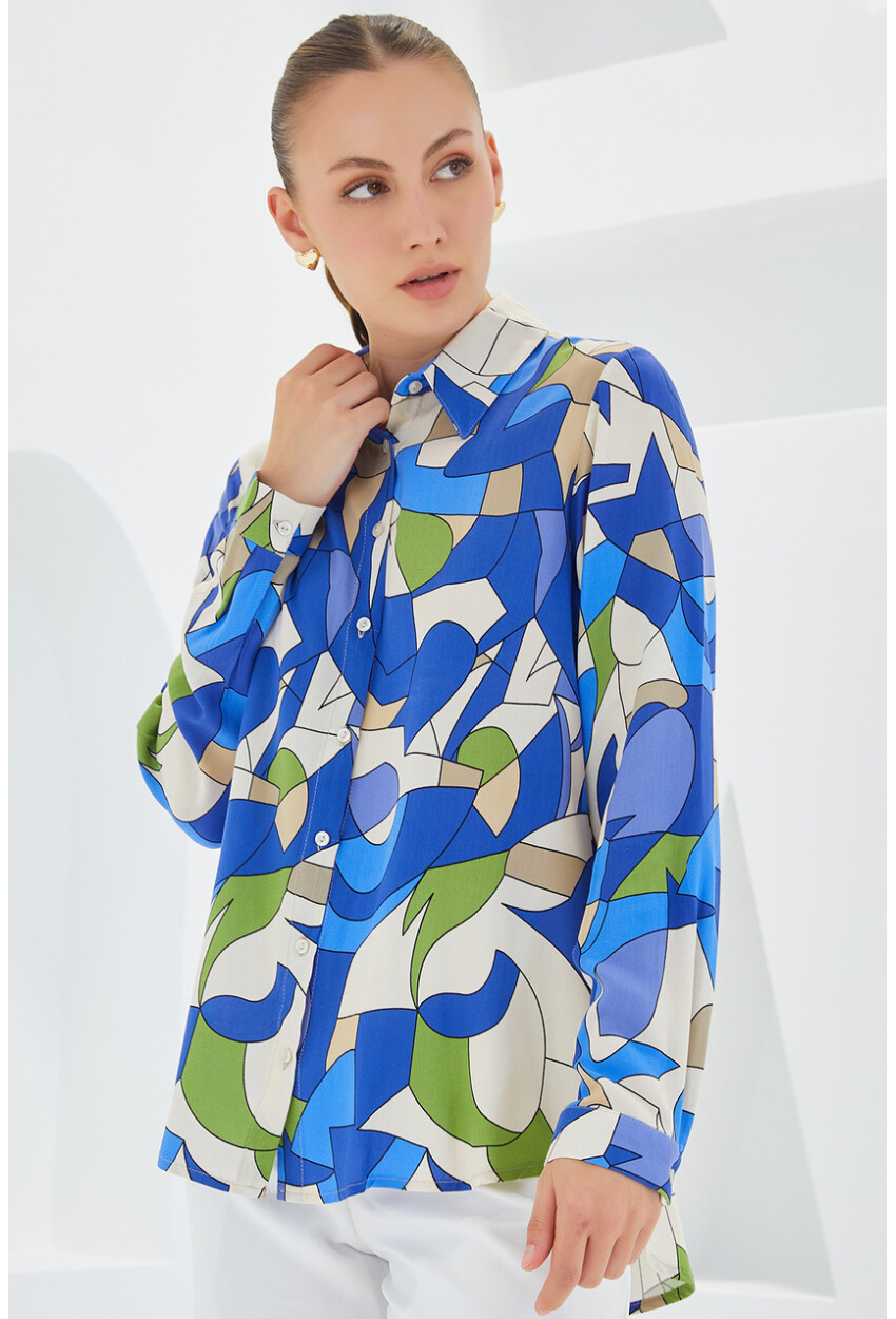 3721 Graphic Patterned Shirt