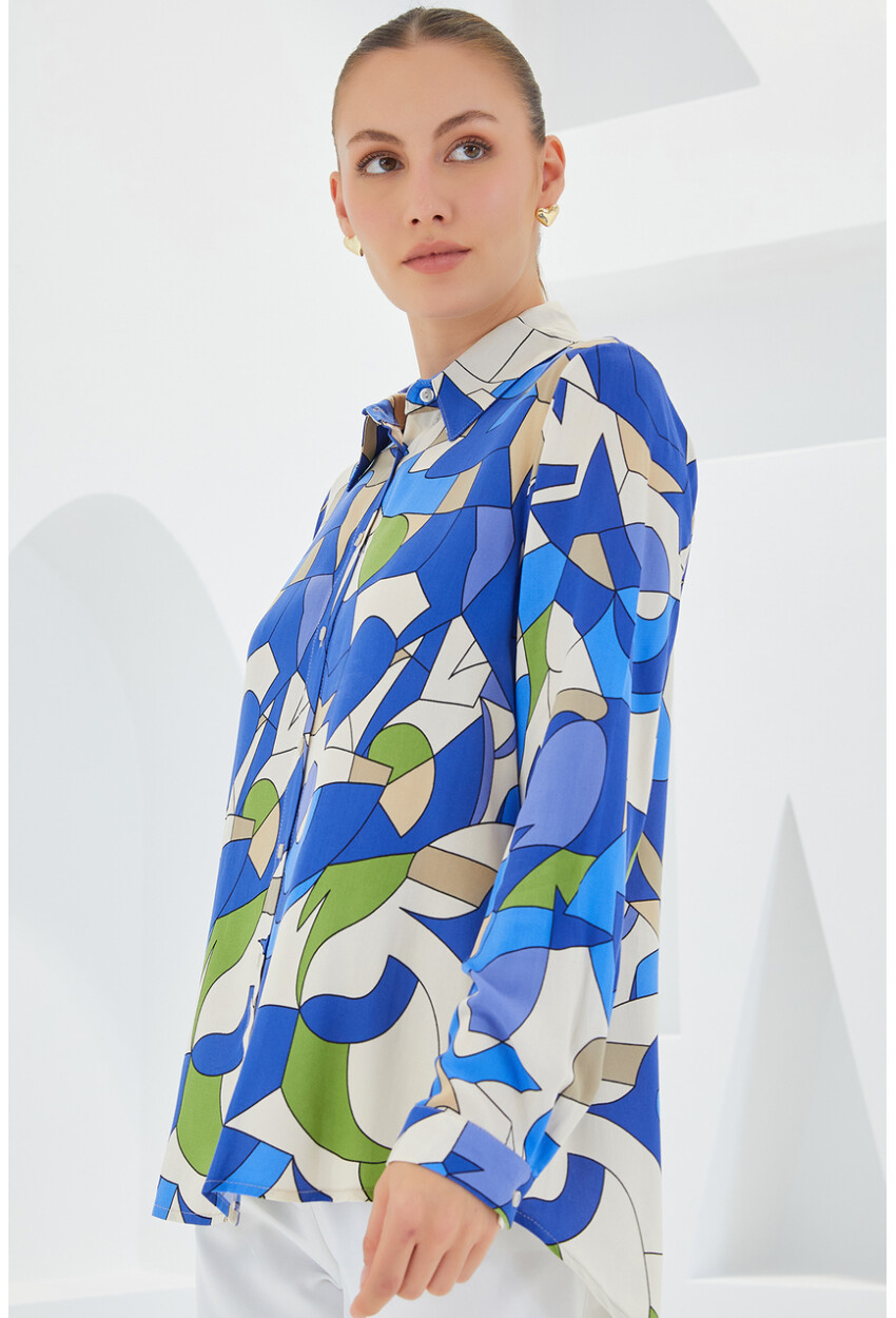 3721 Graphic Patterned Shirt