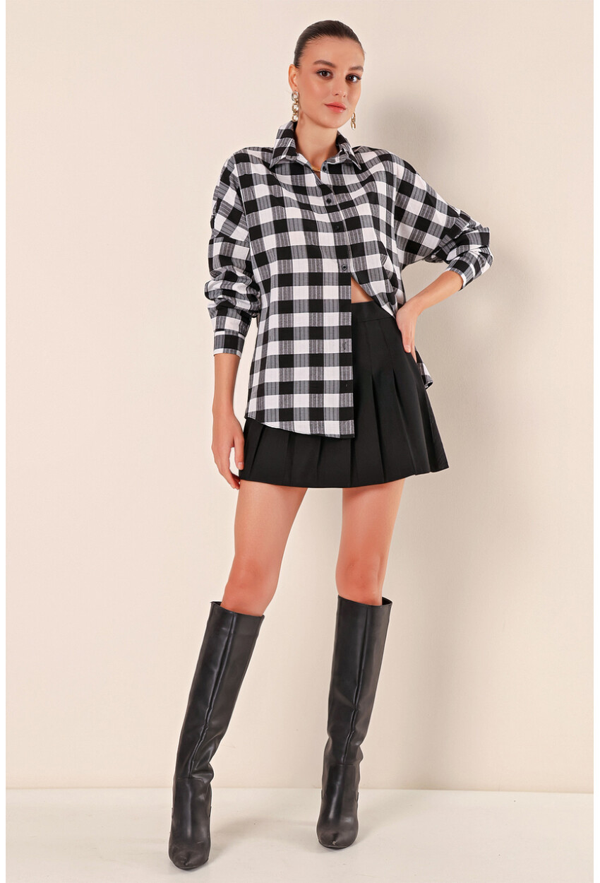 3900 Oversized Long Basic Shirt