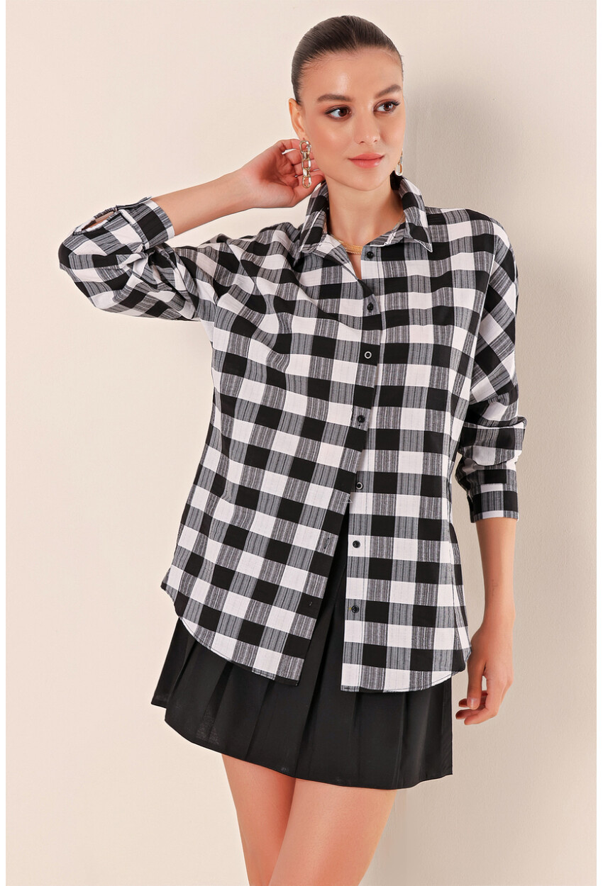 3900 Oversized Long Basic Shirt