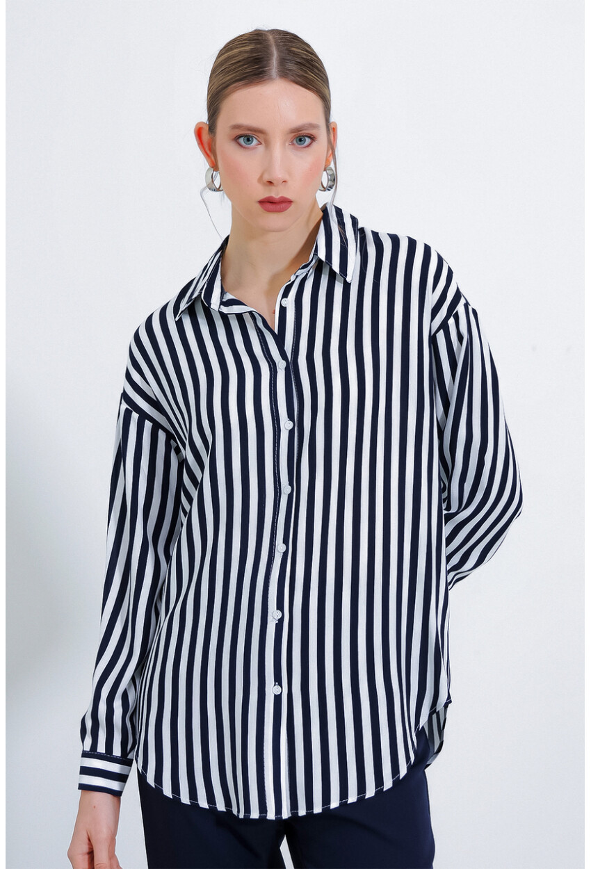 3900 Oversized Long Basic Shirt