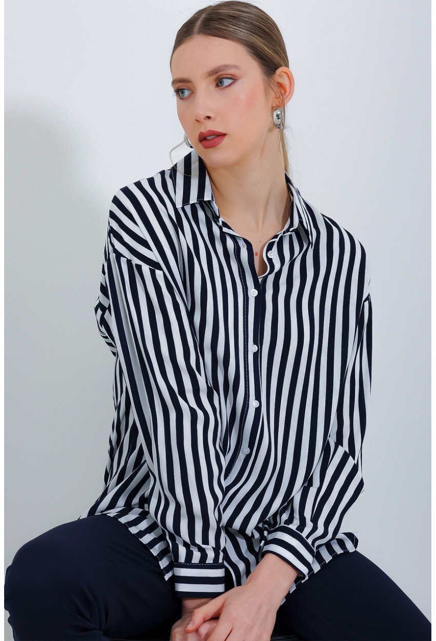 3900 Oversized Long Basic Shirt