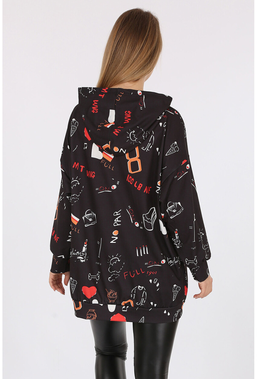 4289 Hooded Oversized Sweatshirt