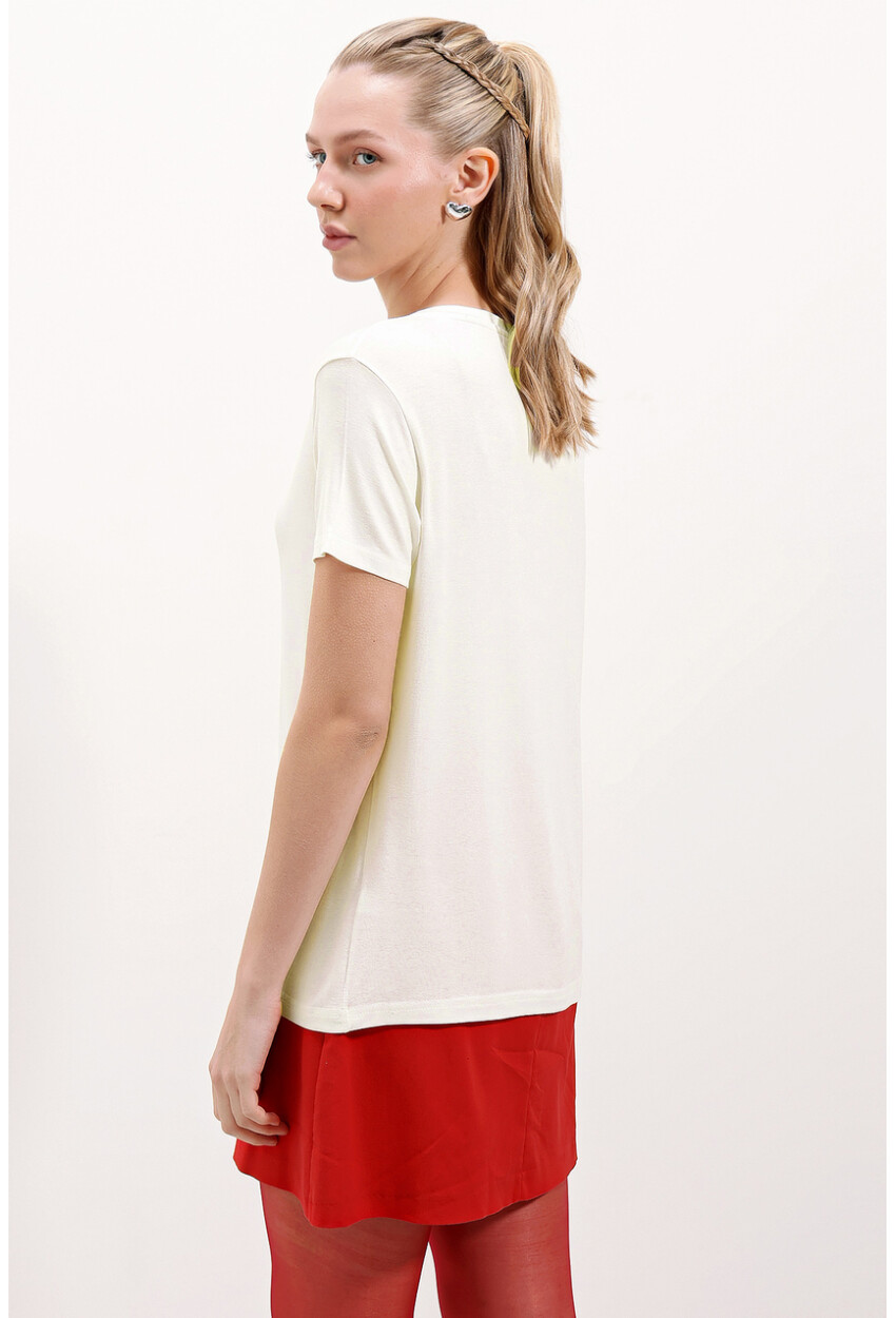 4315 V-Neck Oversized T-Shirt