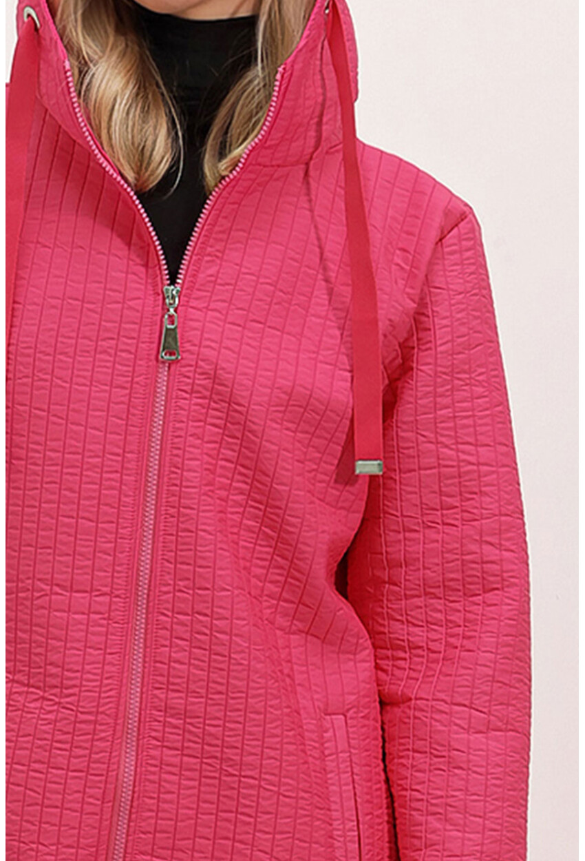 5138 Quilted Long Puffer Coat