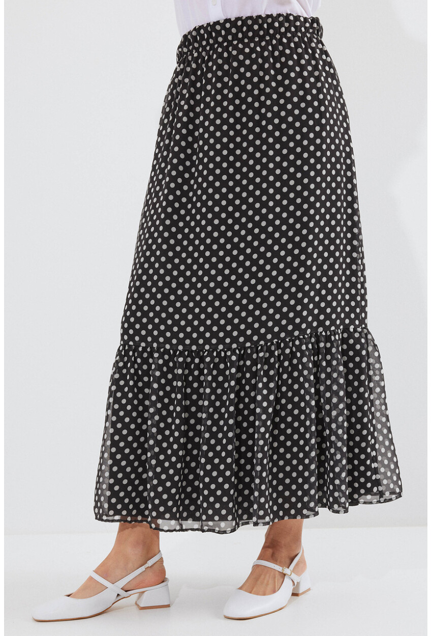 8010 Patterned Chiffon Skirt