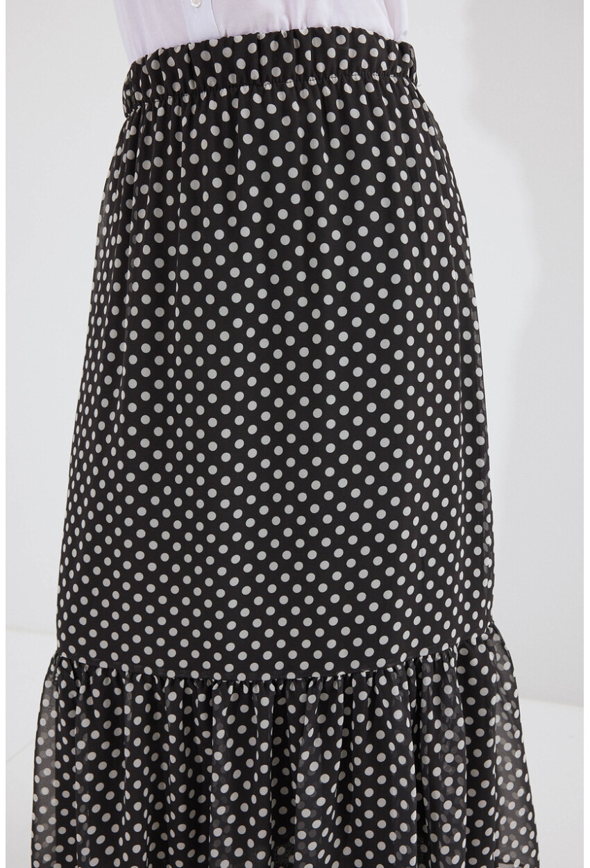 8010 Patterned Chiffon Skirt