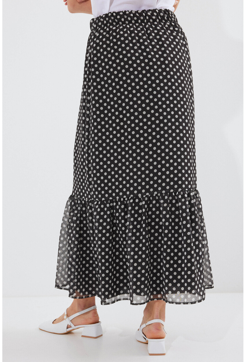 8010 Patterned Chiffon Skirt